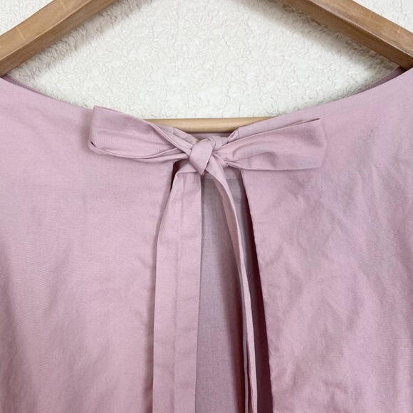 Free People So Obviously Yours Bell Sleeve Top Womens Small Blush Pink Cotton - Picture 10 of 13